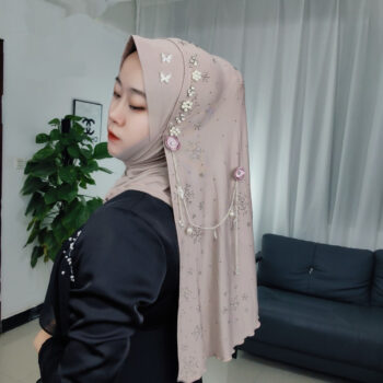 Milk Silk Snowflake Tassel Soft Brim Wrap Scarf